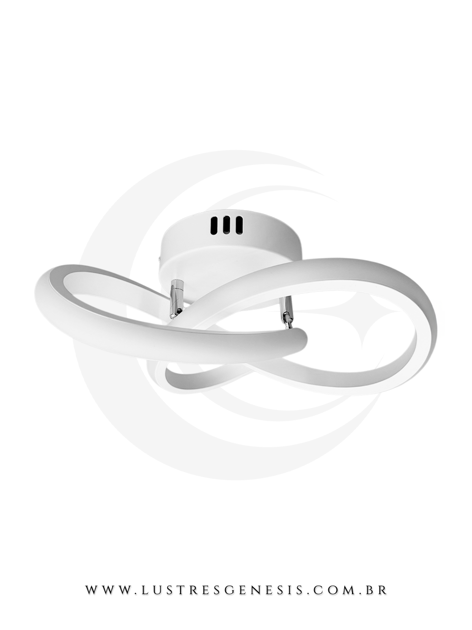Luminária de Teto Plafon Sobrepor Selene Branco LED